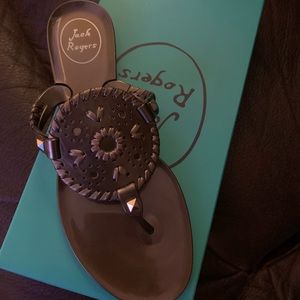 EUC Jack Rogers Bronze Georgica Jelly Sandal